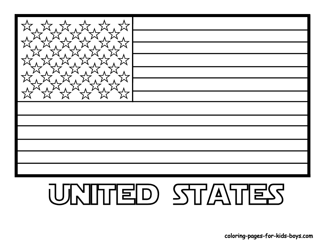 american flag coloring pages kids