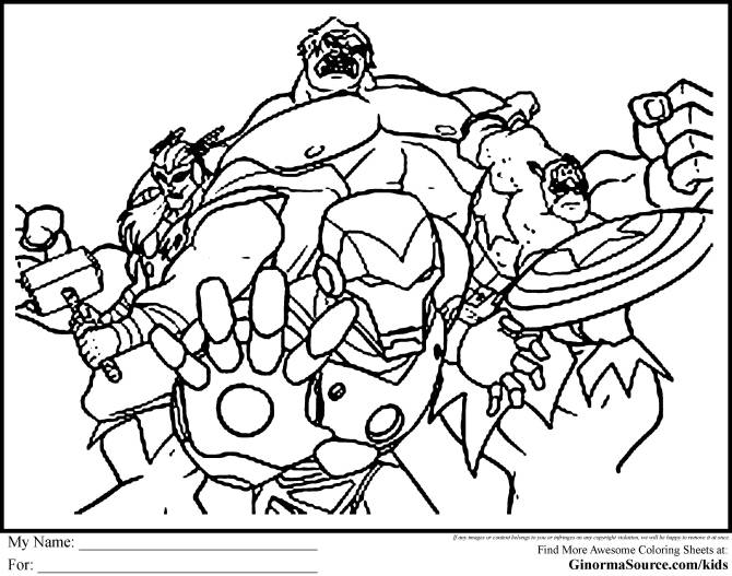 avengers coloring pages to print